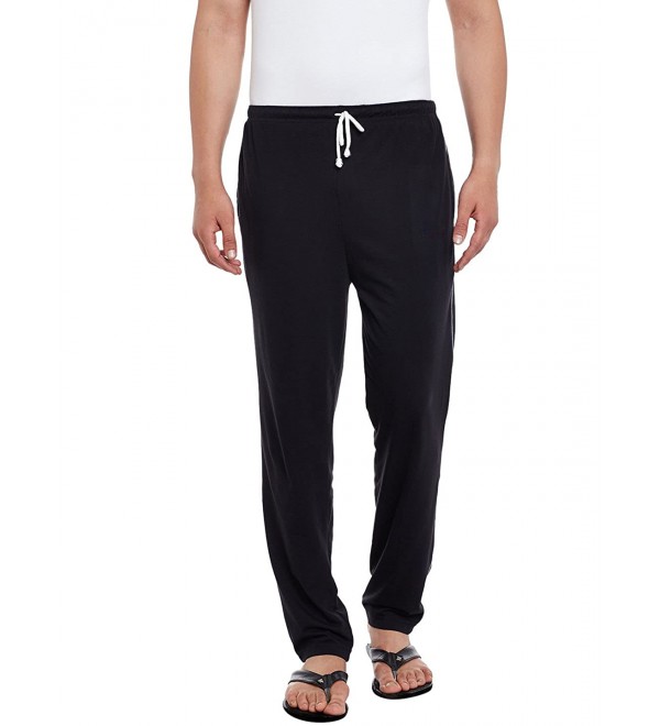 Stylcozy Men's Regular Fit Black Track pants