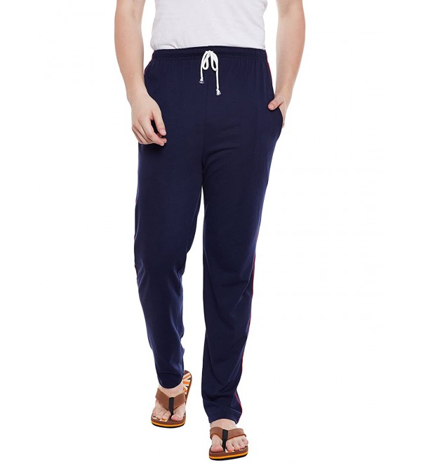 Stylcozy Men's Regular Fit Navy Blue Track pants