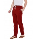 Stylcozy Men's Regular Fit Maroon Track pants