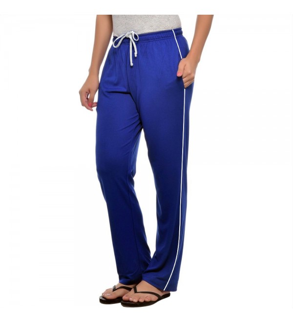 Stylcozy Royal Blue Colour Cotton Pocket Women Lower