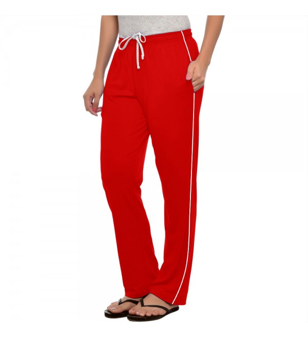 Stylcozy Red Colour Cotton Pocket Women Lower
