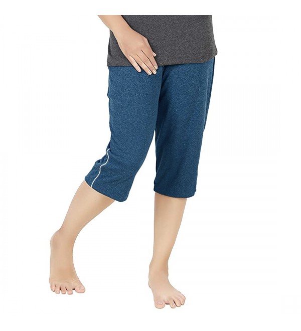 Buy Stylcozy Women Denim Blue Color Capri Online at Best Prices in India