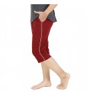 Buy Stylcozy Women Maroon Color Capri Online at Best Prices in India