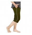 Buy Stylcozy Women Olive Capri Color Online at Best Prices in India